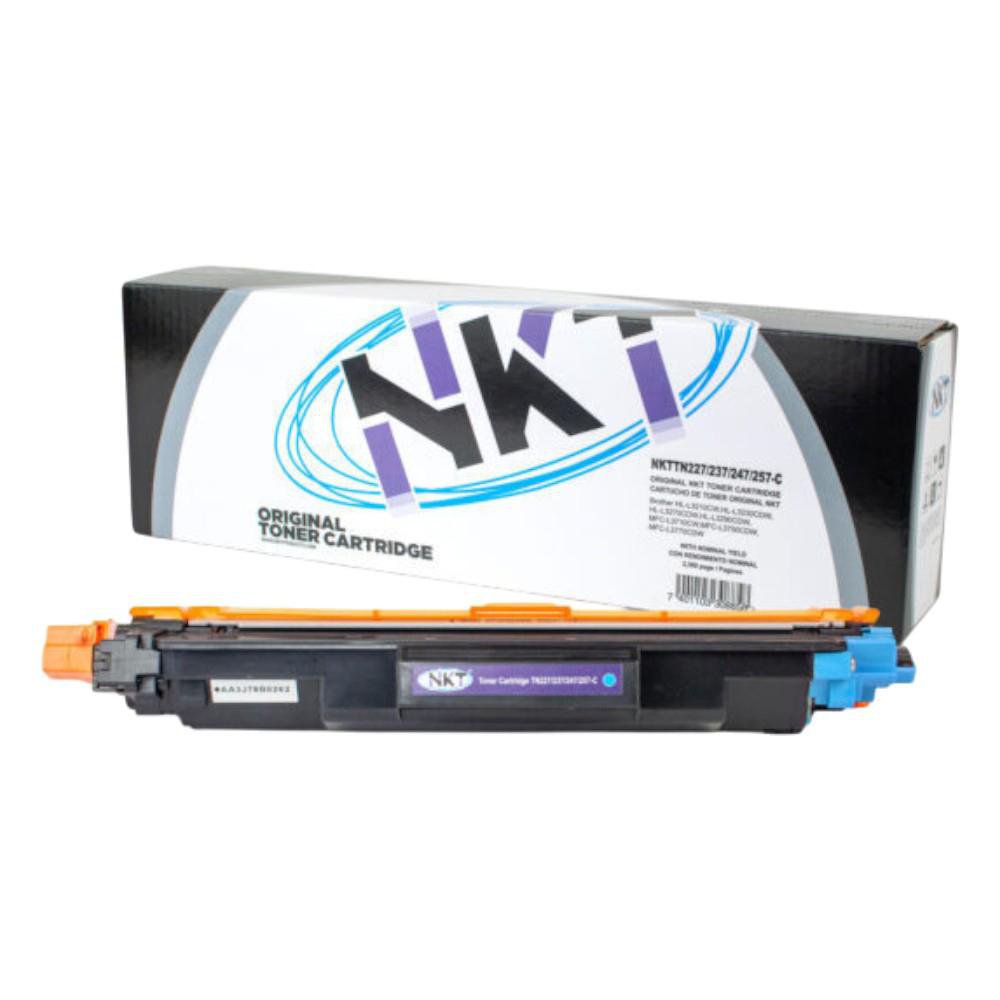 Cartucho de Tóner NKT Compatible Brother TN227/TN237/TN247/TN257 Cian