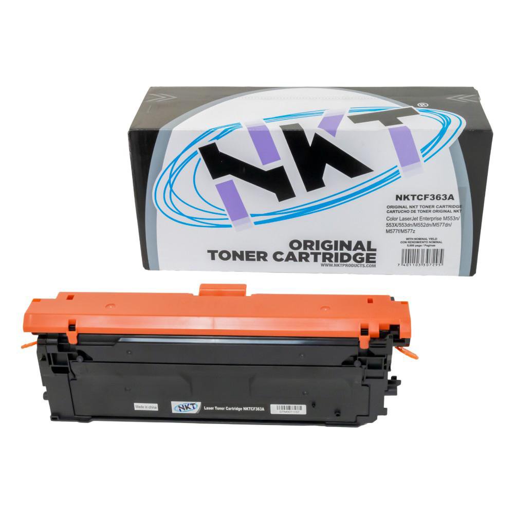 Cartucho de Tóner Láser Magenta CF363A 508A Compatible con Impresoras HP Color LaserJet