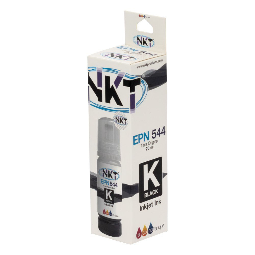 Tinta NKT 70 ml en Color Negro para Epson 544 en Paquete de 3 Uds