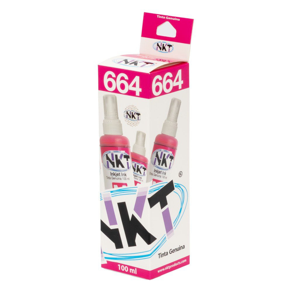 Tinta NKT 100 ml en Color Magenta para Epson 664 en Paquete de 3 Uds