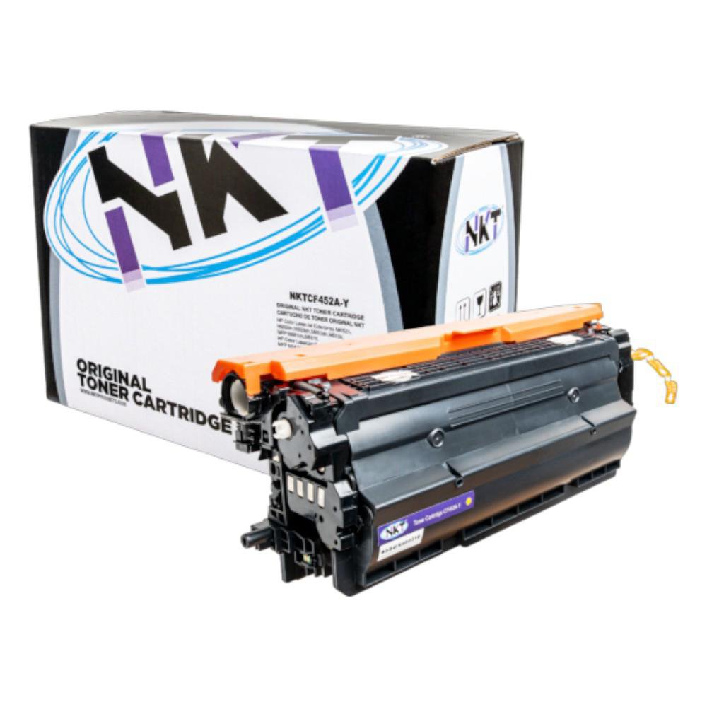 Cartucho de Tóner NKT Compatible HP CF452A 655A Amarillo con Chip 2,300 Páginas