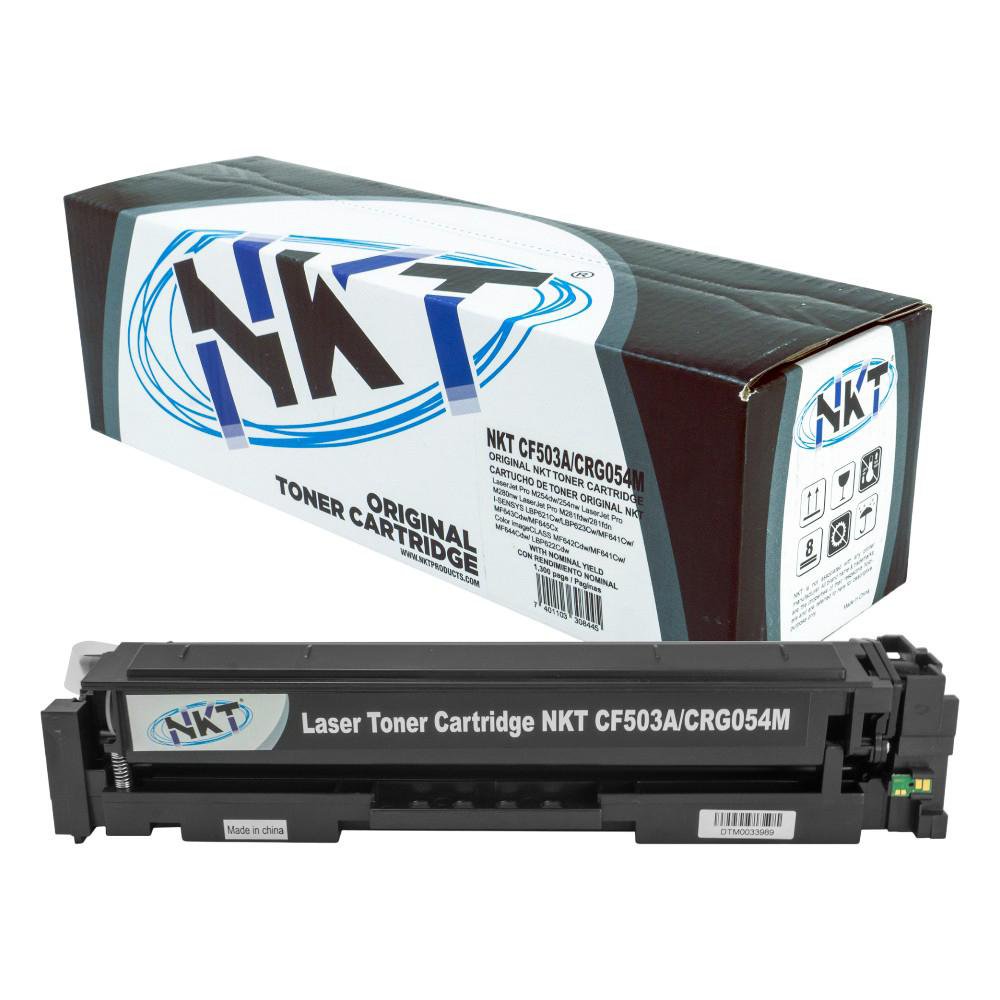 Cartucho de Tóner Láser Magenta CF503A CRG054 Compatible con Impresoras HP y Canon
