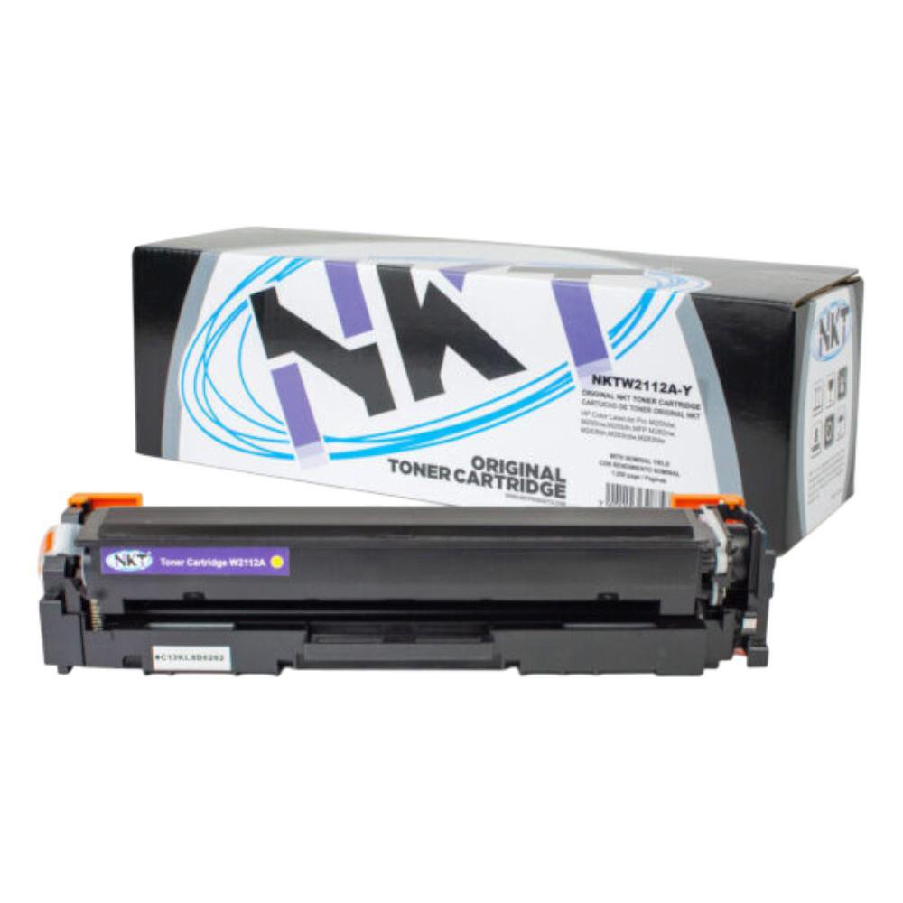 Tóner Original W2112A 206A con Chip para HP Color LaserJet Pro Color Amarillo