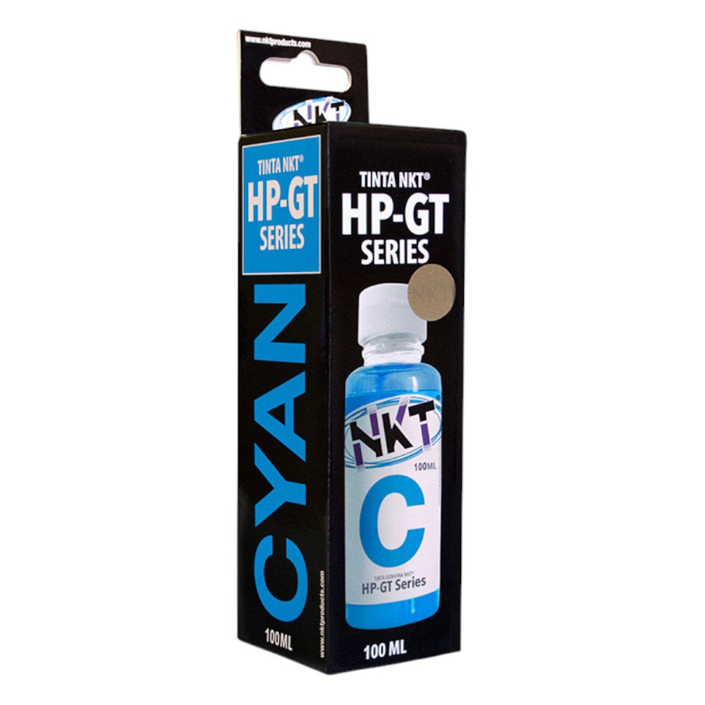 Tinta NKT 100 ml en Color Cian para HP GT Series en Paquete de 3 Uds