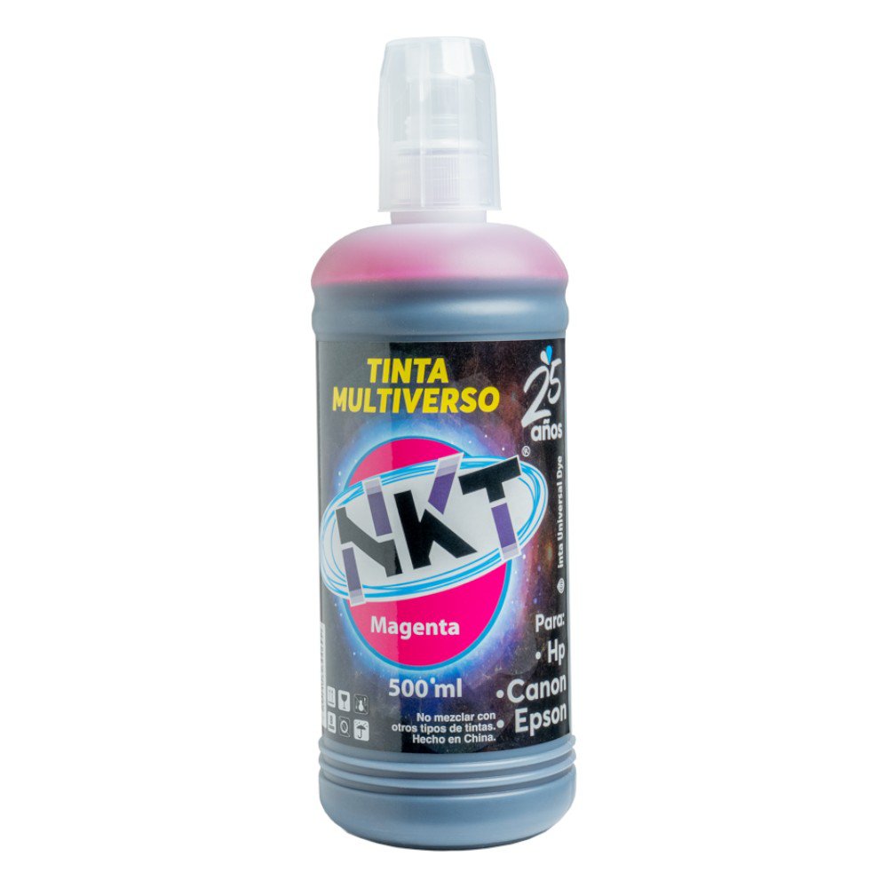 Tinta NKT 500 ml en Color Magenta Universal en Paquete de 3 Uds