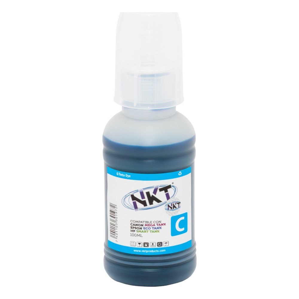 Tinta NKT 100 ml Cian Universal en Paquete de 3 Uds