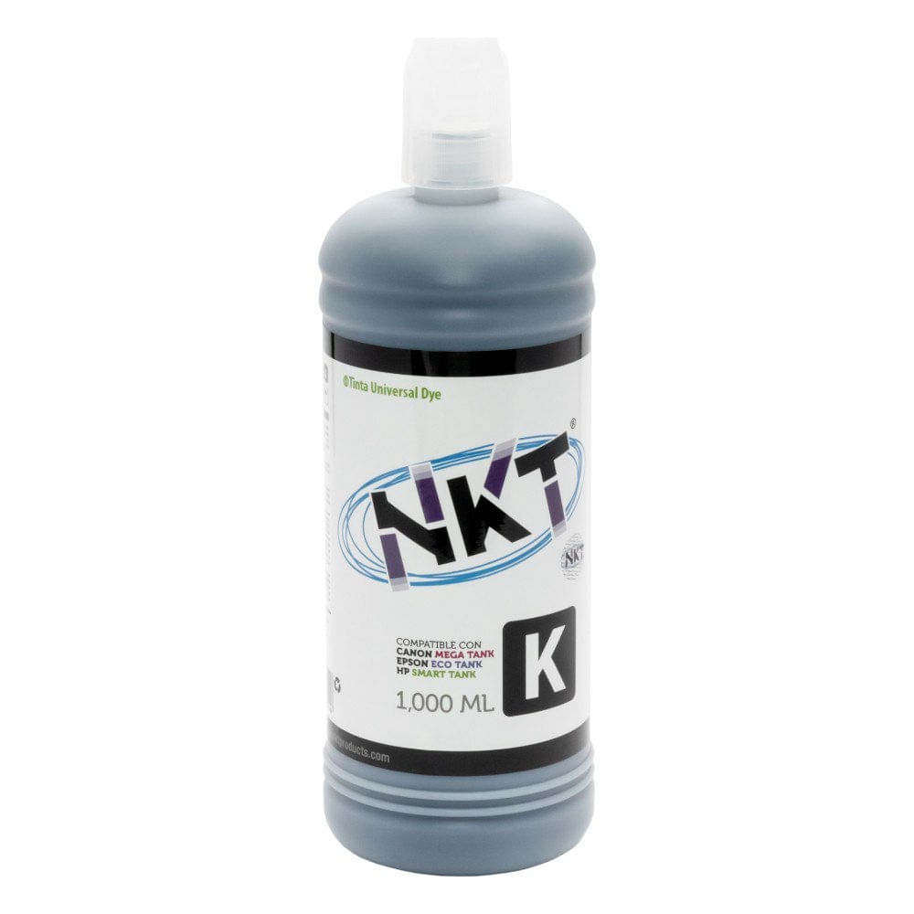 Tinta NKT de 1000 ml en Color Negro Universal