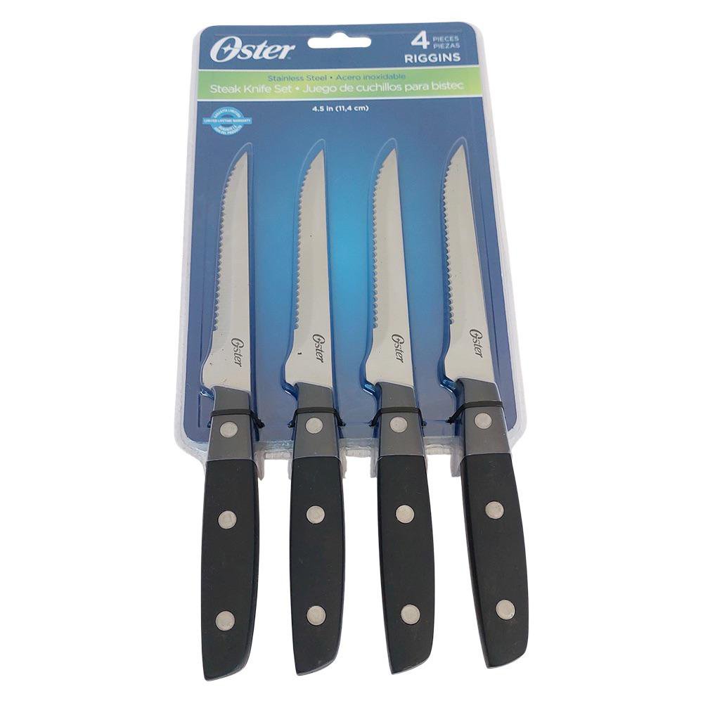 Set de 4 Cuchillos de 11.4 cm de Acero Inoxidable para Carne