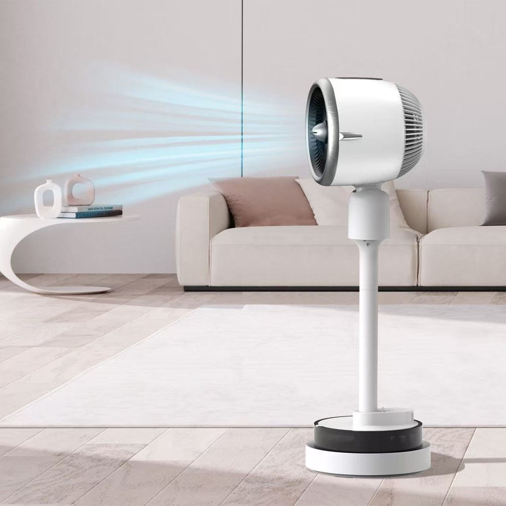 Ventilador Pedestal 2 en 1 con Calefactor y Nebulizador 1500 W Color Blanco