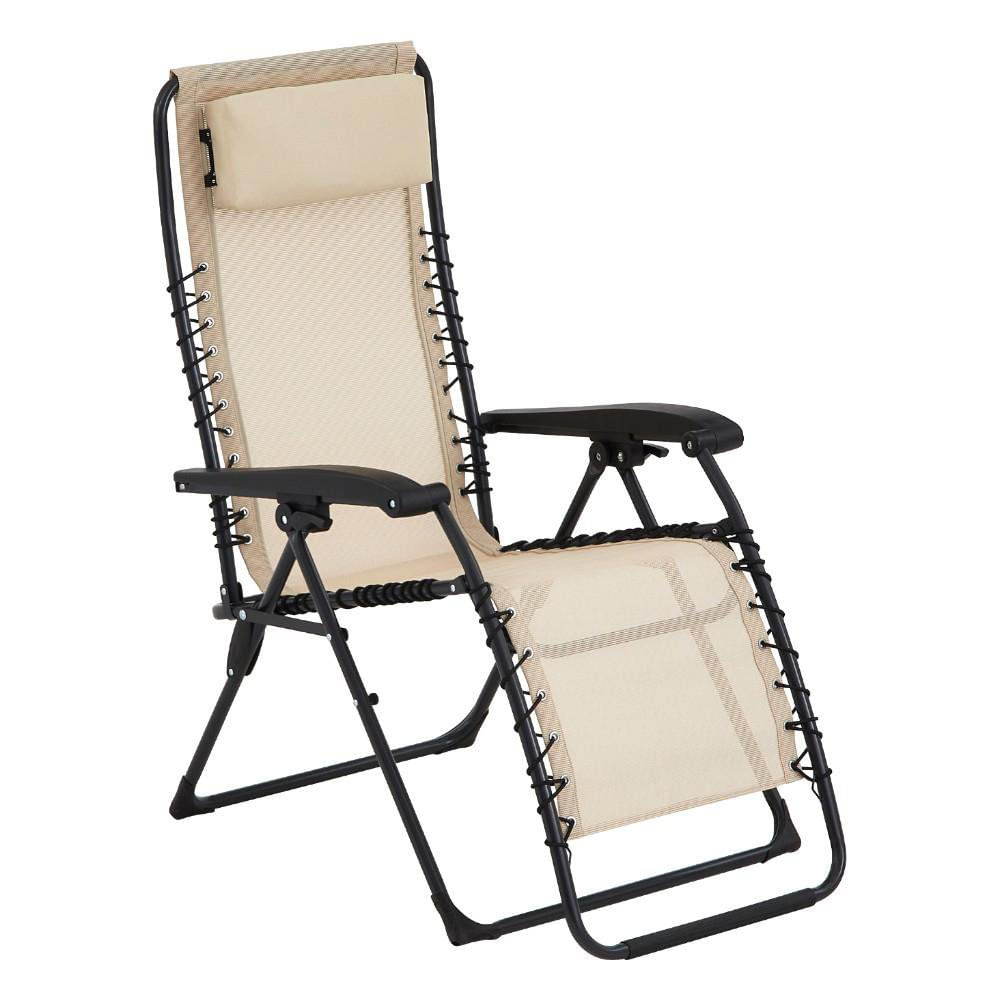 Silla de Jardín Gravedad Cero II de 87 x 110 x 66 cm Color Beige