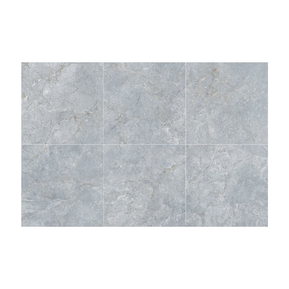 Piso Porcelanato Faro Color Gris Pulido Rectificado de 60 x 60 cm en Caja de 1.44 m²