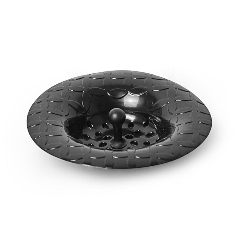 Colador para Lavaplatos Flexible de Plástico Color Negro