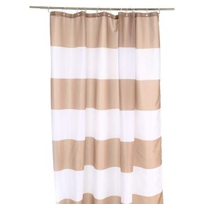 Cortina Taupe Polyester Para Baño - Viva Fresh