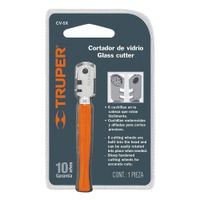 Corta Vidrio Mango De Madera 6 Cuchillas 4Mm - Truper