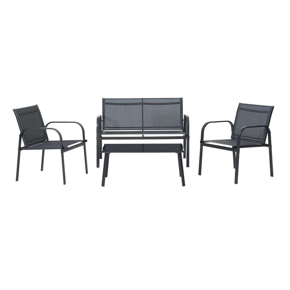 Set de Sala de Exterior Beo 4 Personas Color Gris