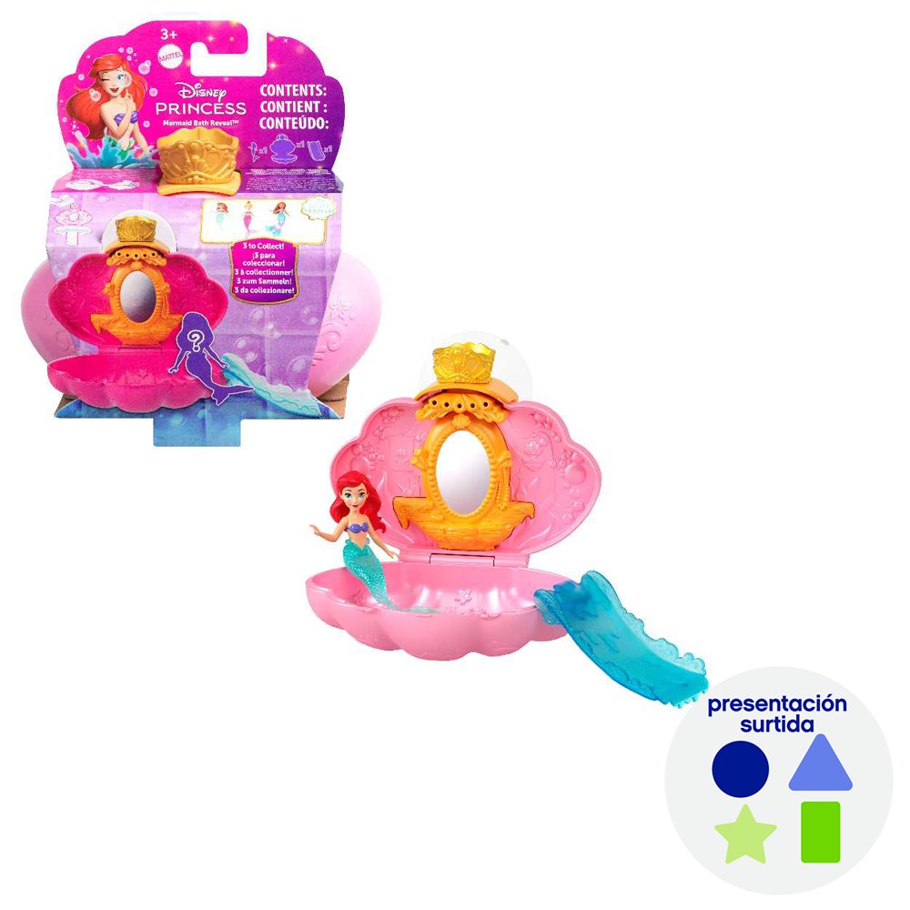 Set de Juego Disney Princess Revelación de Sirena 3+ Años Presentación Surtida Set de Reve…