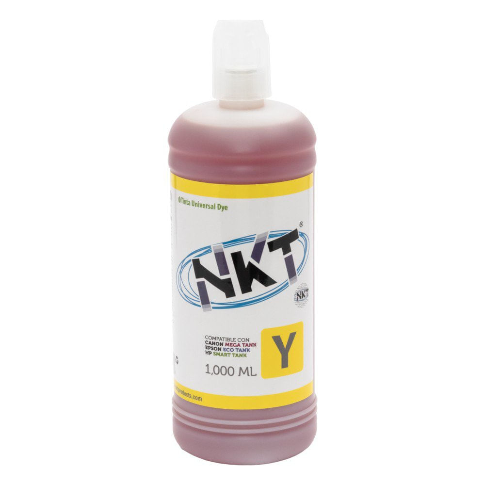 Tinta NKT de 1000 ml en Color Amarillo Universal para Impresora