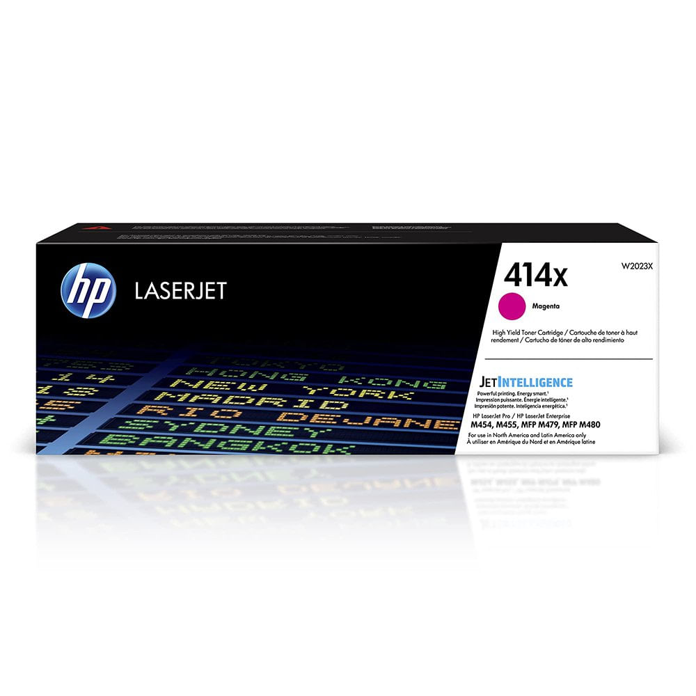 Tóner Original HP 414X LaserJet Alto Rendimiento Magenta