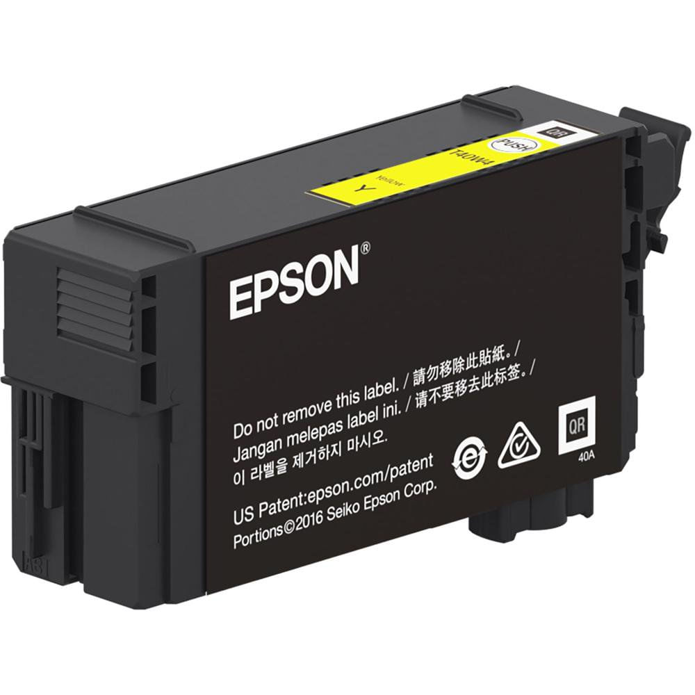 Cartucho de Tinta Epson Original UltraChrome XD2 50 Ml T40W Amarillo