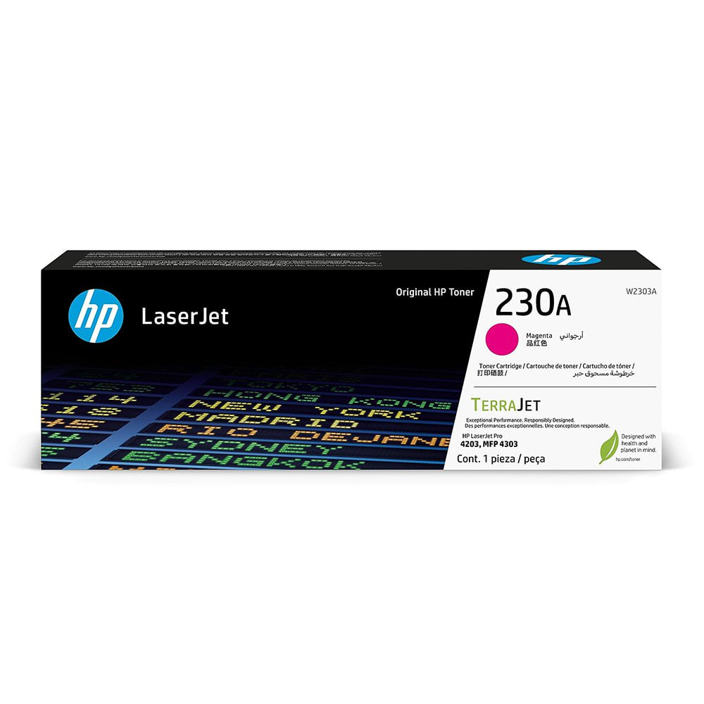 Tóner HP 230A LaserJet TerraJet para Impresoras Pro 4203 Magenta