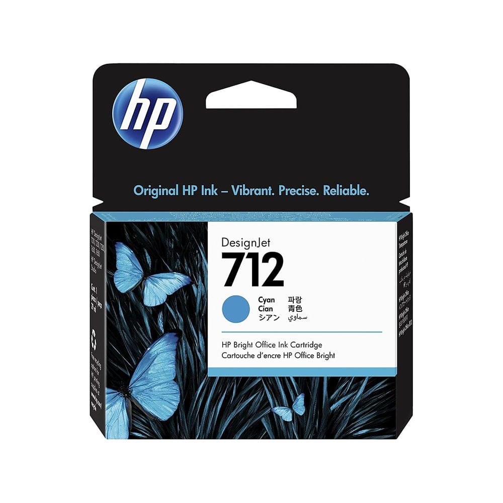 Cartucho de Tinta Cian Original DesignJet HP 712 de 29 ml