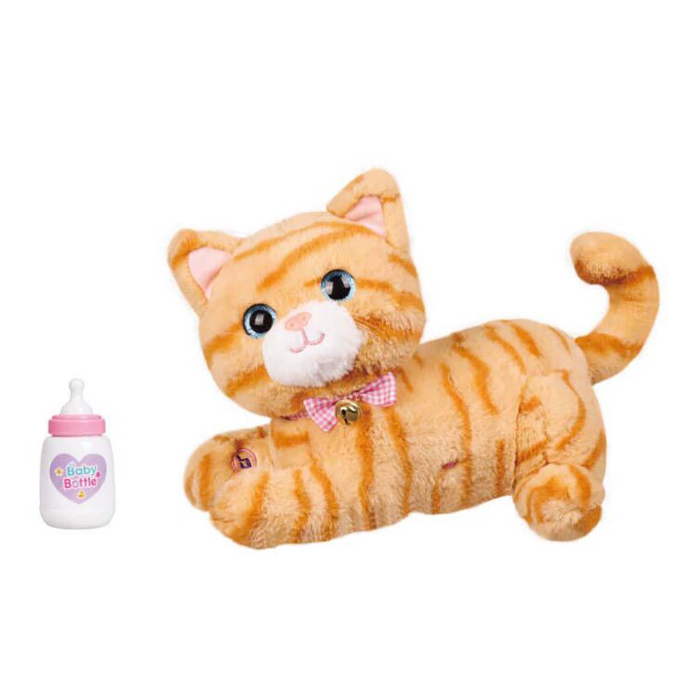 Mascota Interactiva Cute Pet Gato Naranja con Biberón y 2 Bebés Sorpresa 3+ Años Gato de P…