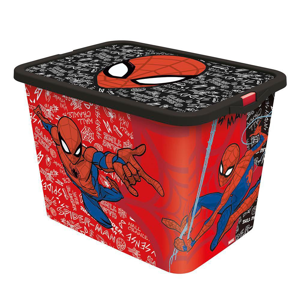 Caja Organizadora Infantil Click 23 L Diseño Spider-Man Caja Organizadora Click 23 L Diseñ…