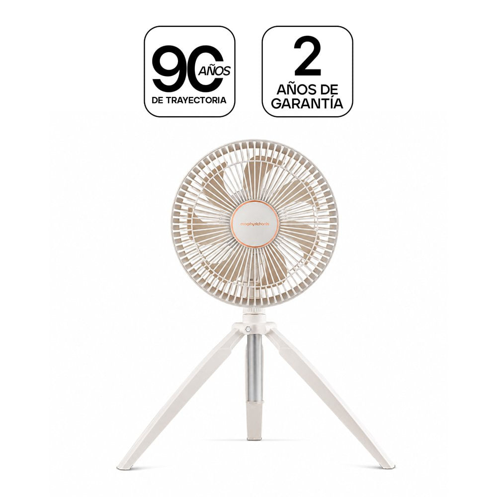 Ventilador Recargable Inalámbrico Morphy Richards Color Blanco