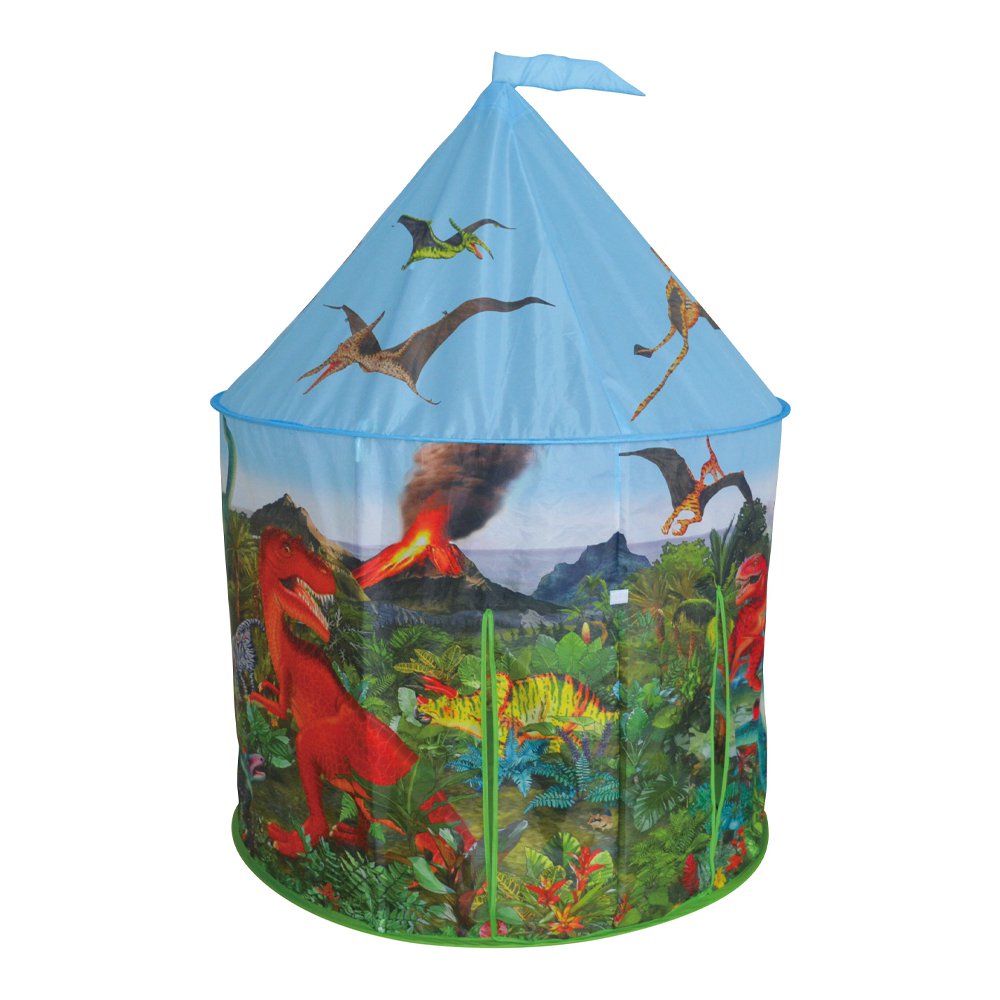 Carpa de Juego Infantil Tipo Castillo Diseño Dinosaurios de Poliéster para Interior 125 Cm…