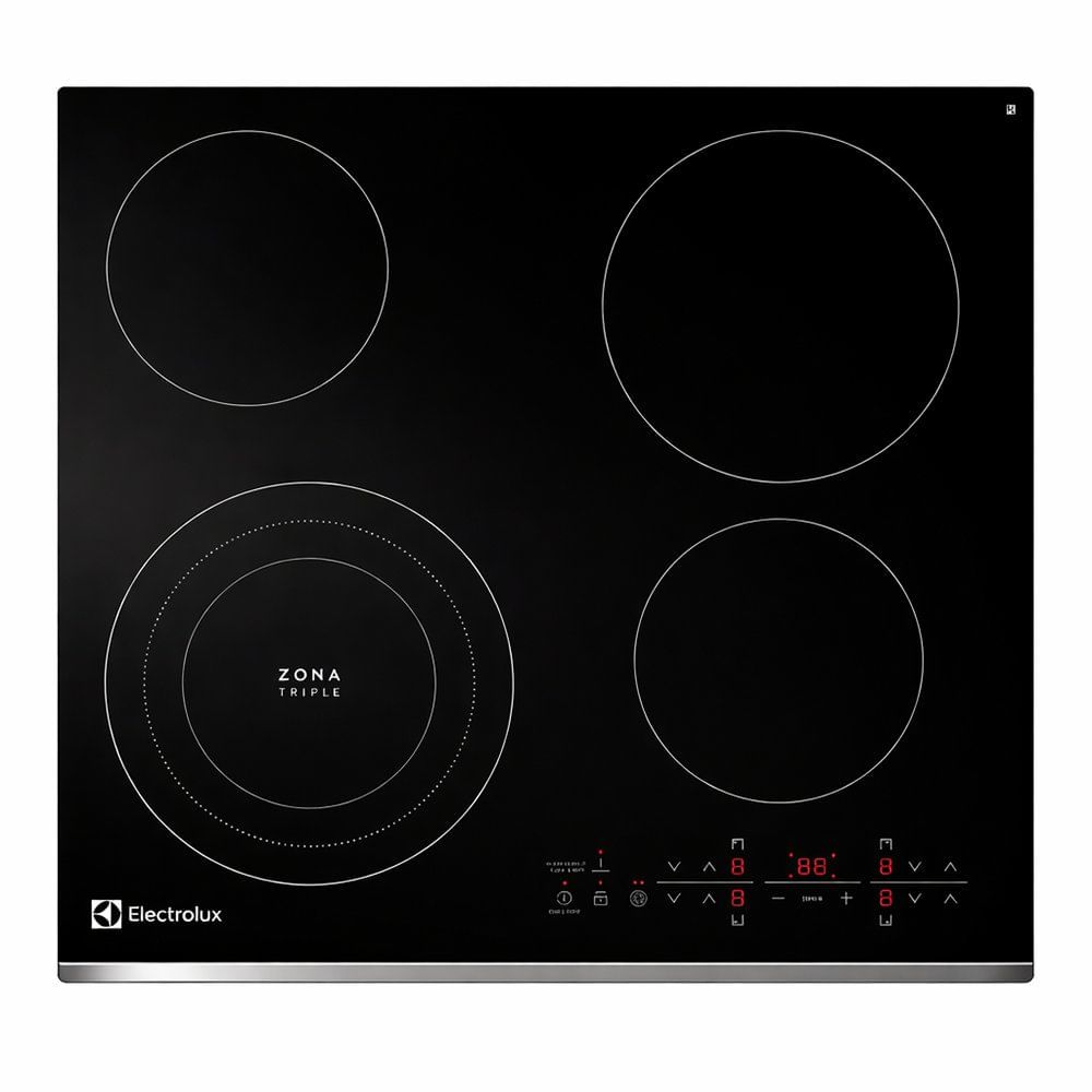 Cooktop Eléctrico Electrolux 24 plg con Panel Táctil Color Negro