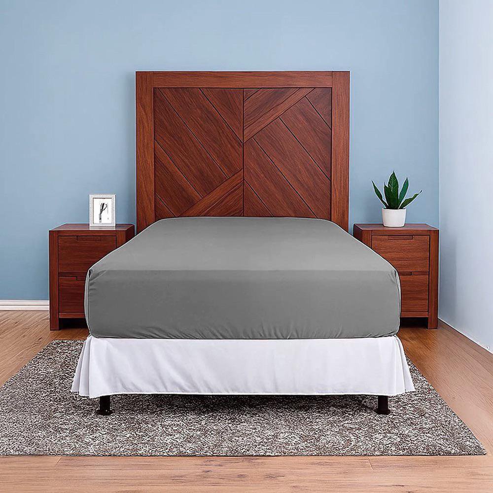 Sabana Cobertor Manhattan Color Gris - Varios Tamaños Imperial