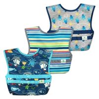 Babero Snap & Go Aqua Piratas 3Pk 9-18M - Green Sprouts