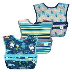 Babero Snap & Go Aqua Piratas 3Pk 9-18M - Green Sprouts