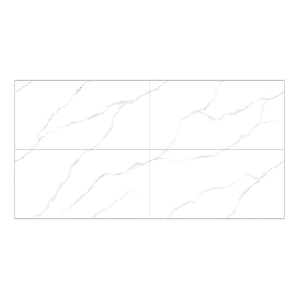 Piso Porcelanato Lux Marmol Color Blanco Pulido Rectificado de 60 x 120 cm en Caja de 2.16…