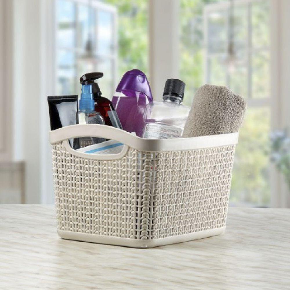 Canasta Rectangular 6.6 L 26 x 20 cm Color Crema