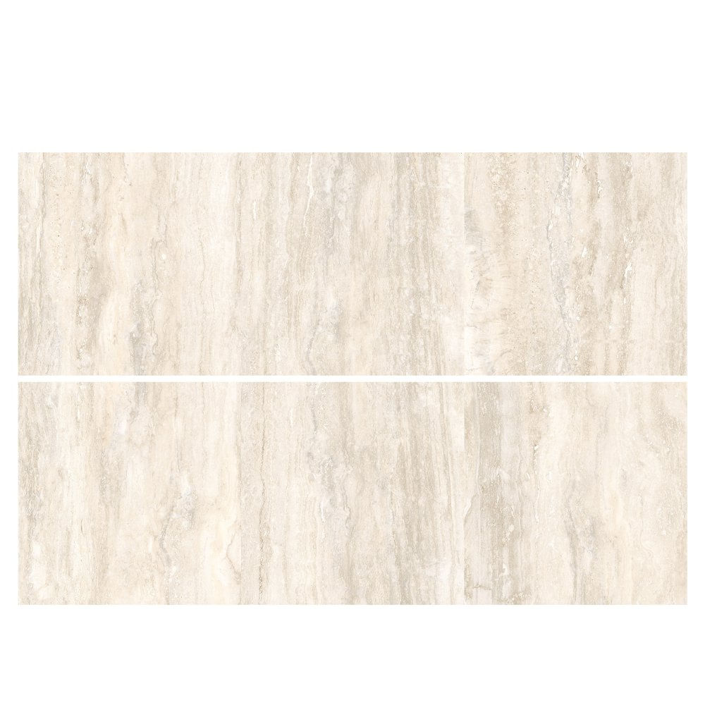 Piso Porcelanato Travertino Color Beige Pulido Rectificado de 60 x 60 cm en Caja de 1.44 m…