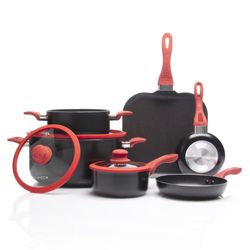 Batería De Cocina 9 Pzs Marmol -Picca