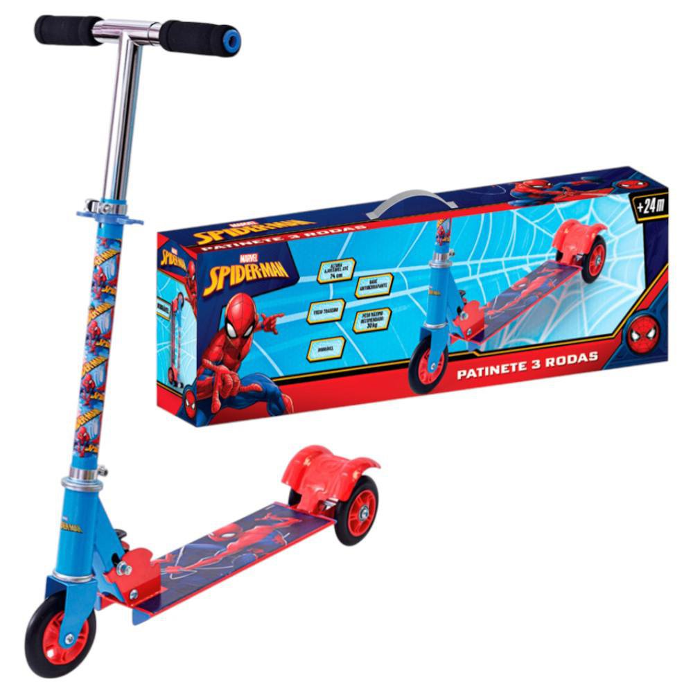 Monopatin de 3 Ruedas Diseño de Spiderman