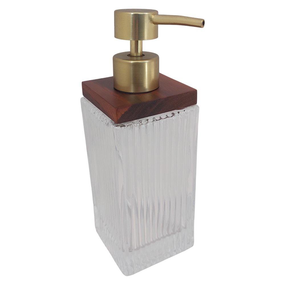 Dispensador de Jabón 7 x 20 cm Cuadrado Color Transparente