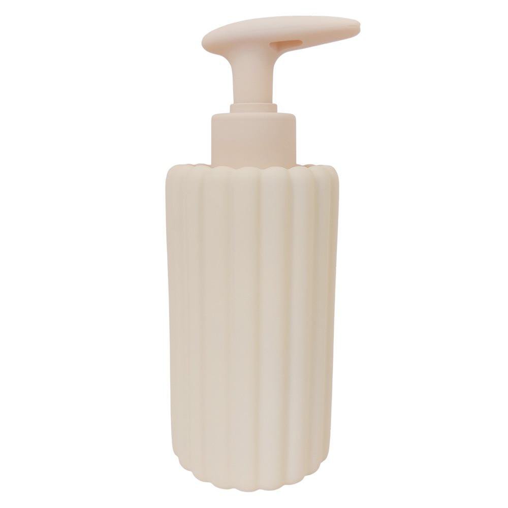 Dispensador de Jabón 18 x 7 cm de Plástico Texturizado Color Beige Dispensador de Jabón Te…