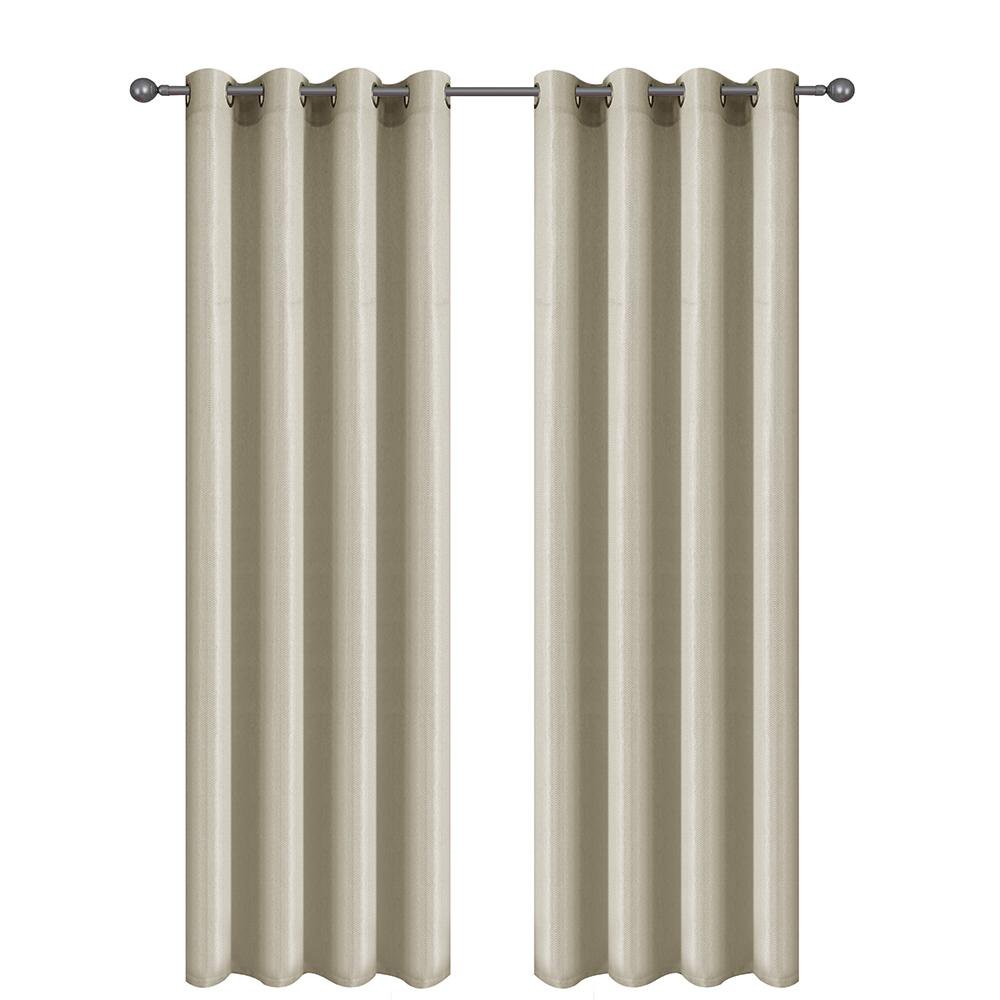 Set de 2 Cortinas de 140 x 229 Cm con Tie Backs - Varios Colores Beige