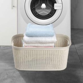 Canasta Rectangular 27 Lt Crema - Ucsan