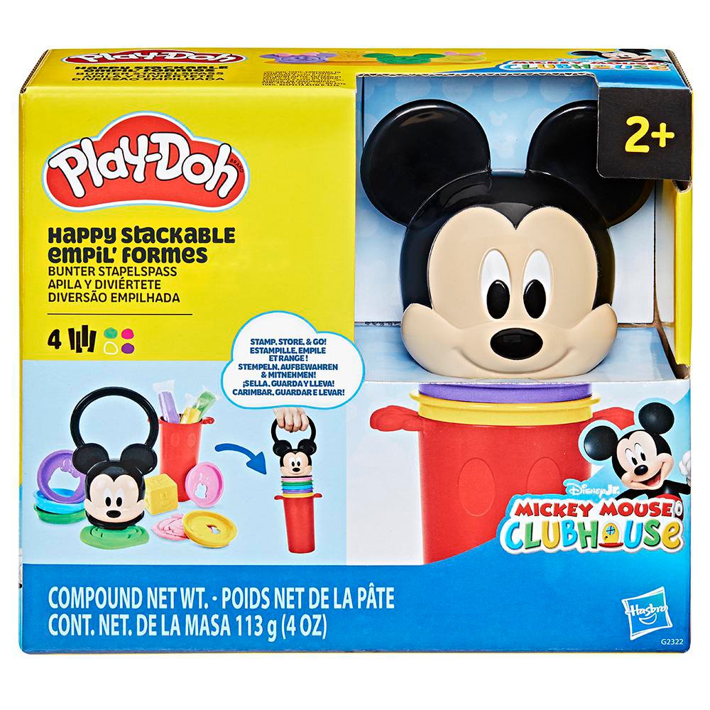 Set de Plasticina Play-Doh Mickey Mouse Happy Stackable para 2+ Años Set de Plastilina Api…
