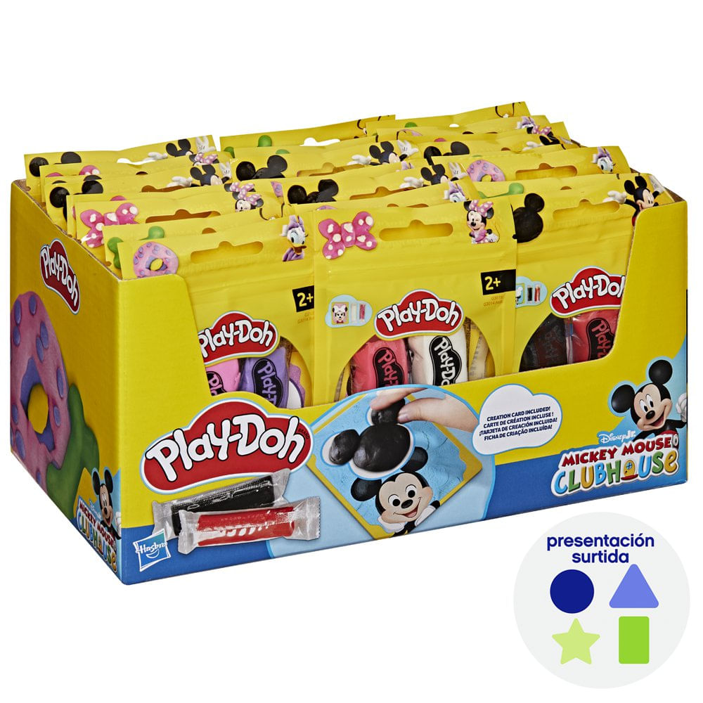 Sobre de Plasticina Play-Doh Disney Jr. Mickey Mouse Clubhouse para 2+ Años - Diseños Surt…