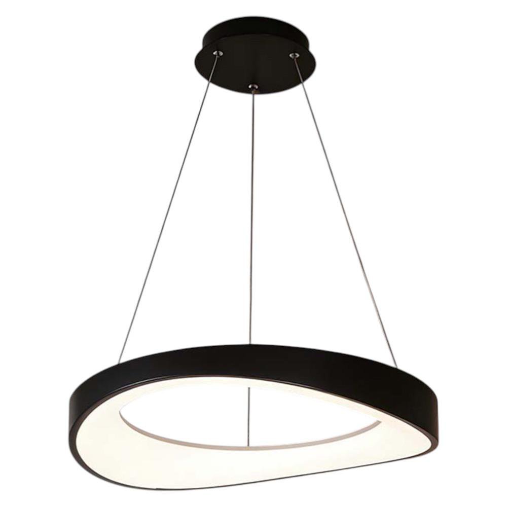 Lampara Colgar Circular LED CCT Color Negro