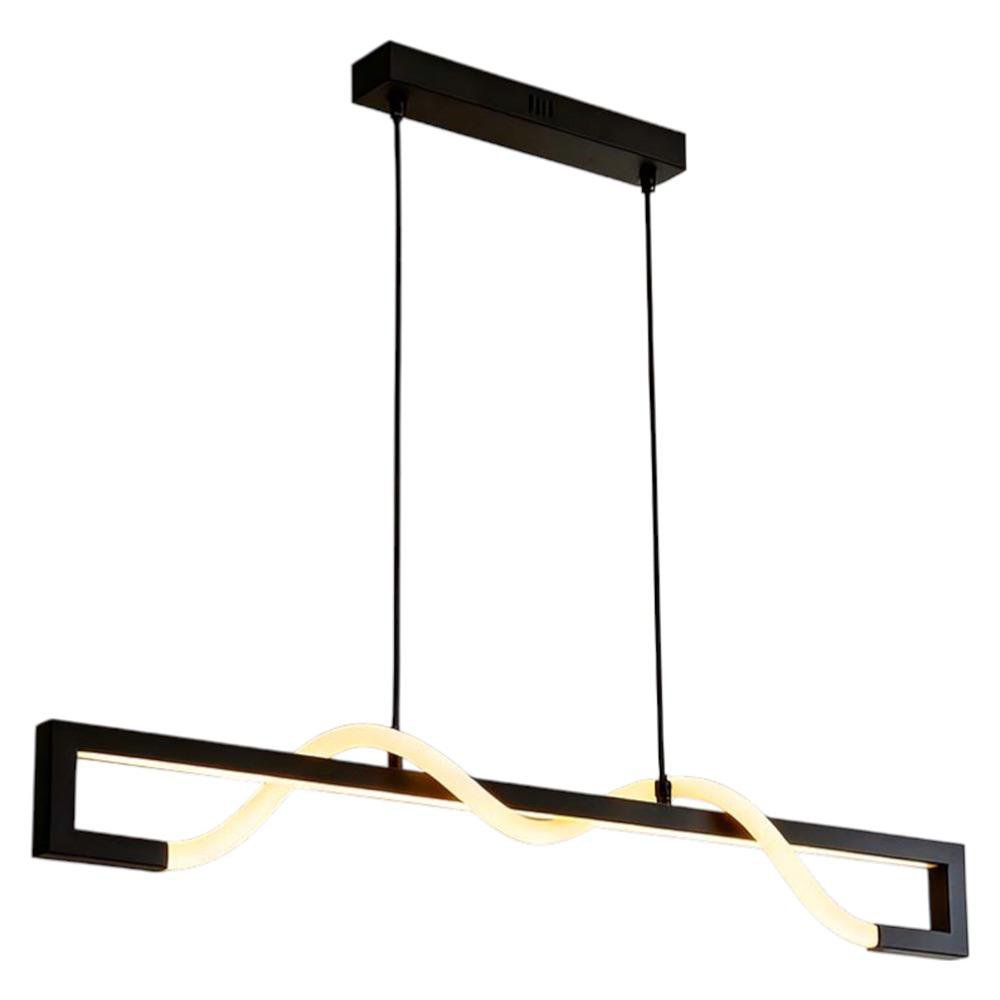Lampara Colgante Rectangular LED CCT Color Negro