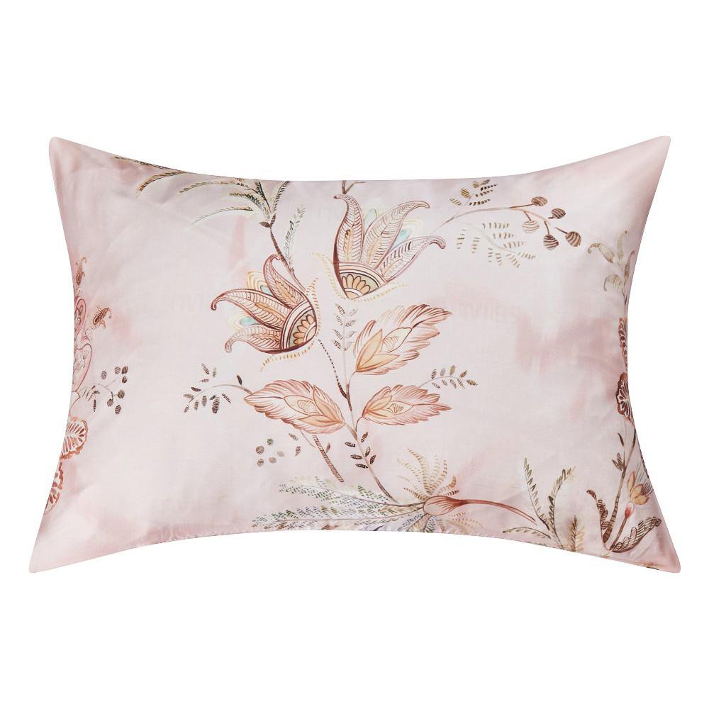 Cojín Decorativo Ophelie de 35 x 50 cm Estampado Floral Rosa