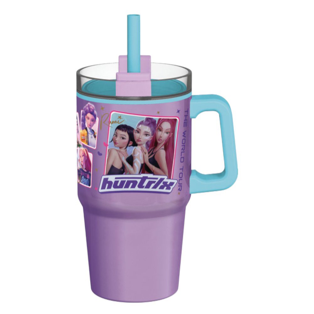 Tumbler Kids con Pajilla Huntrix K-Pop Demon Hunters de 21.6 Oz