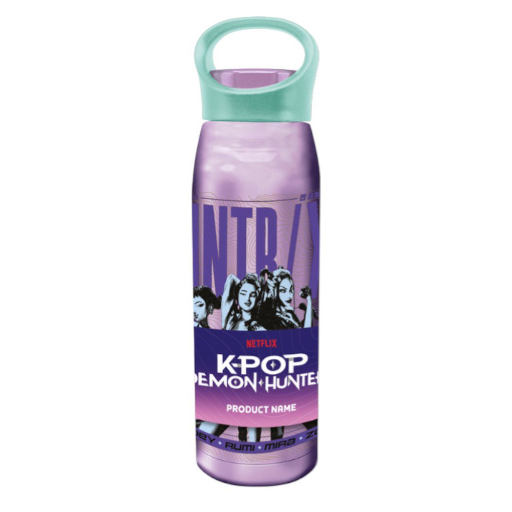 Pachón de Acero Inoxidable Huntrix K-pop Demon Hunters de 22.5 Oz