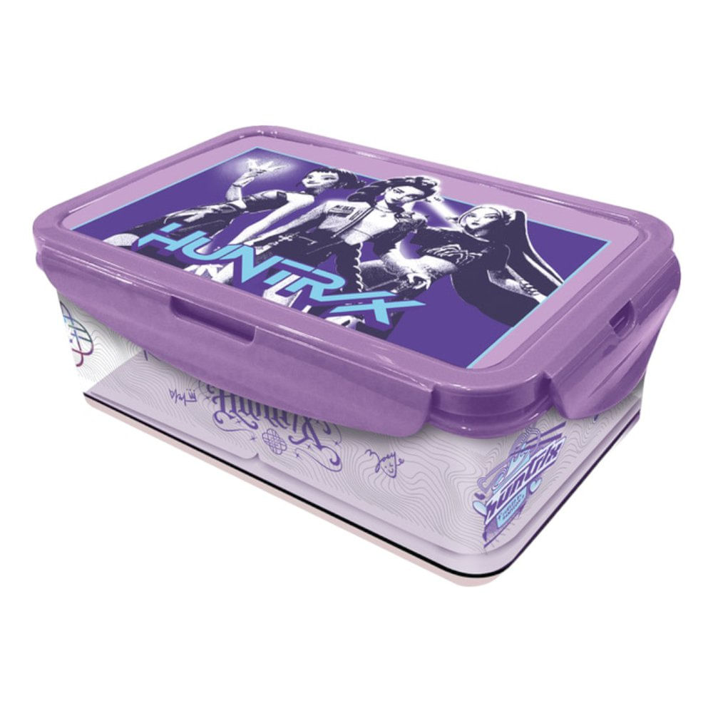 Contenedor Rectangular K-Pop Demon Hunters para Alimentos con Cierre a PresióN Color Lila…